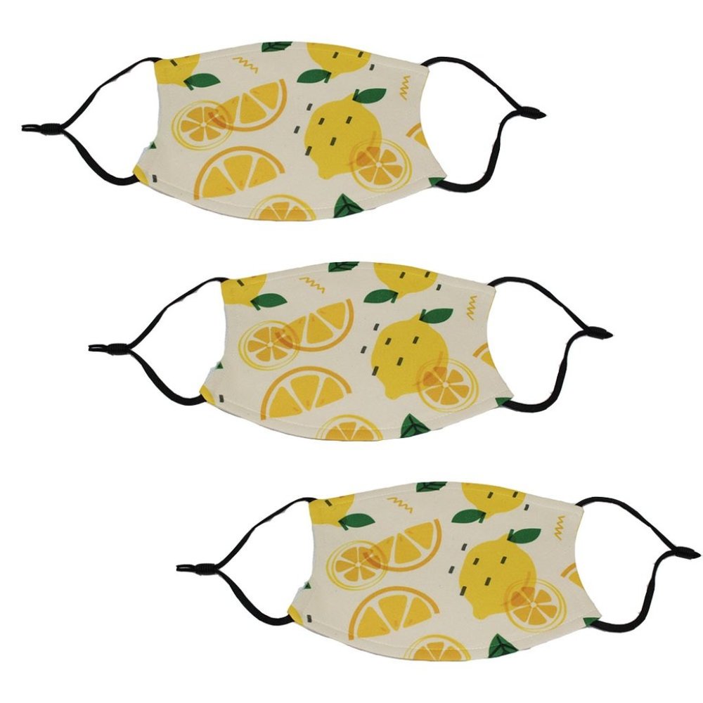 Pack of 3 Adjustable Polyester Graphic Face Mask - Picture 1 of 3